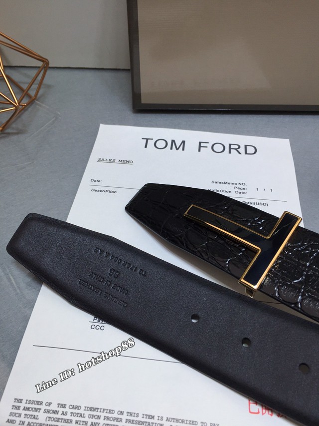 TOM FORD商務男士皮帶 湯姆福特雙面小牛皮腰帶  jjp1874